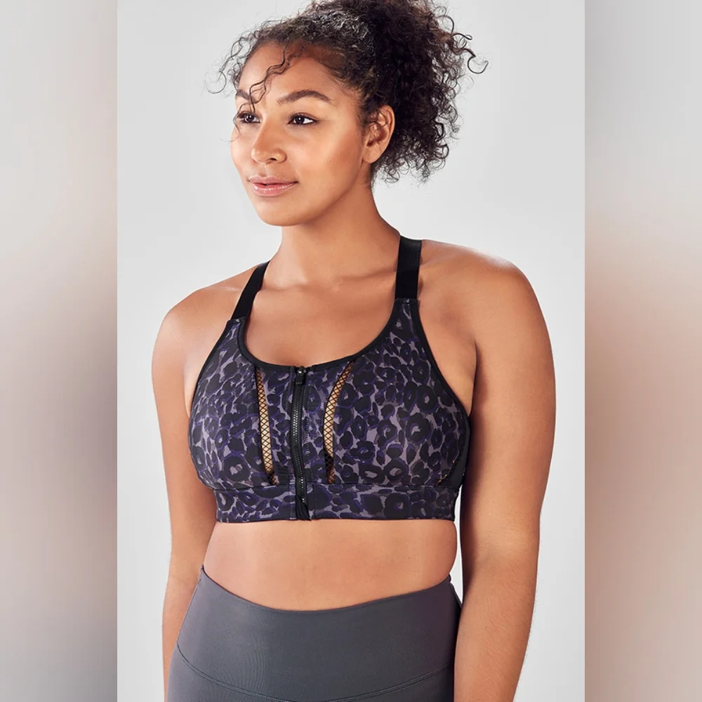Fabletics‎ Zip front Zoe high support sports bra size XS